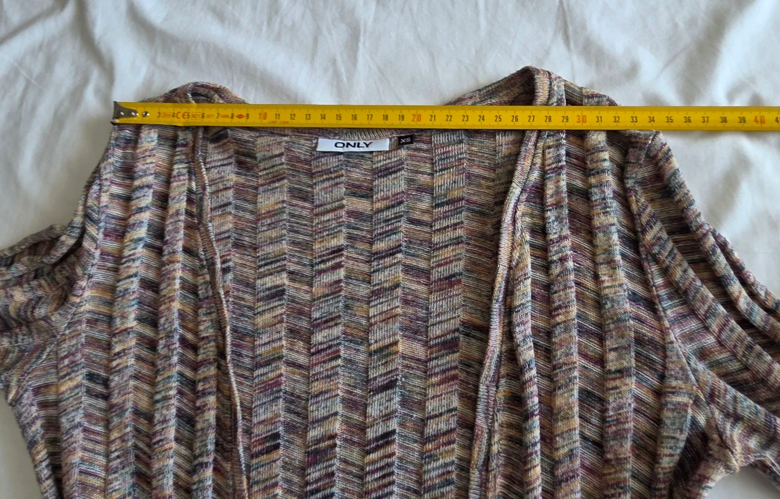 Long heathered cardigan XS Only open fine knit vest – photo 8